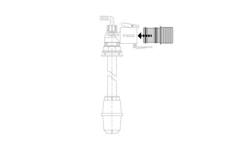 SUCTION FITTING FOR SWIVEL EJECTOR